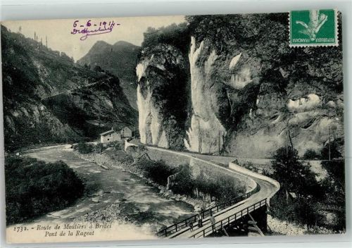 Moutiers 1912 Route de Moutiers a Brides Pont de la Rageat