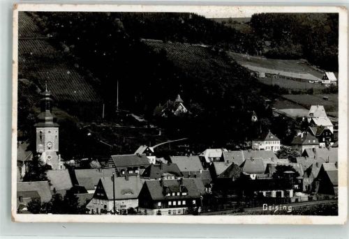 Geising 1939 mit Ev. Stadtkirche