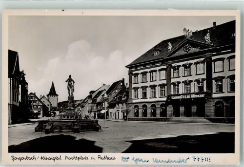 Gengenbach Marktplatz Rathaus Denkmal