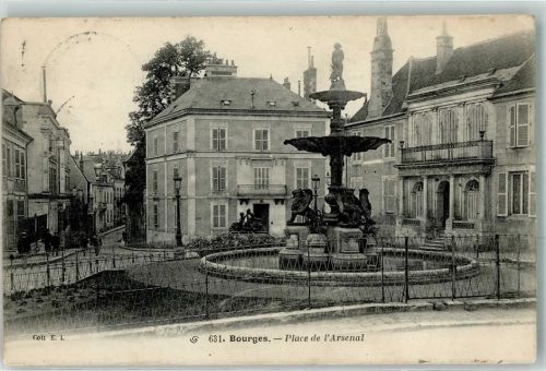 Bourges 1906 Place de l`Arsenal