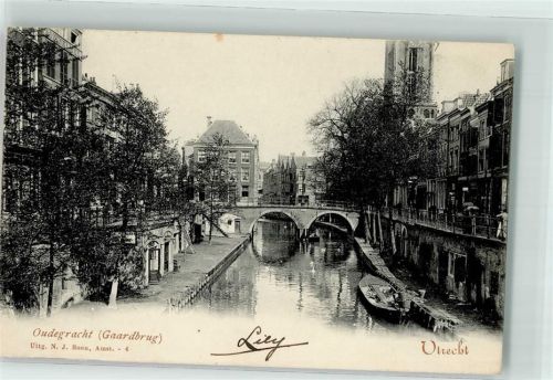 Utrecht 1903 Oudegracht Gaardbrug