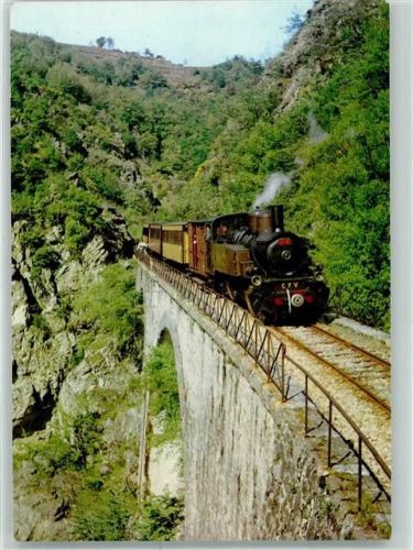 Lyon Ligne Tournon Lamastre Eisenbahn Lok Dampf Brücke