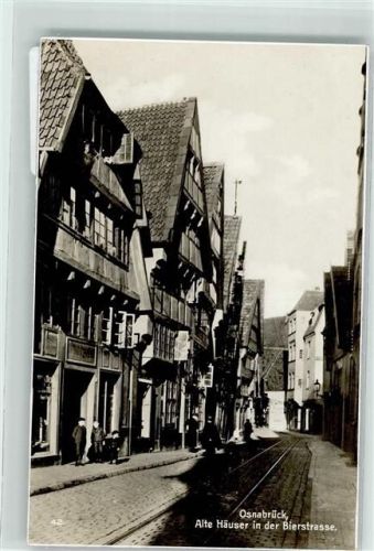 Osnabrück Alte Häuser in der Bierstraße Trinks