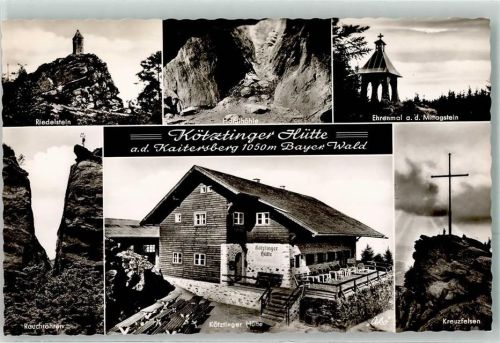 Bad Kötzting Riedelstein Rauchröhren Kreuzfelsen Ehrenmal a.d. Mittagstein