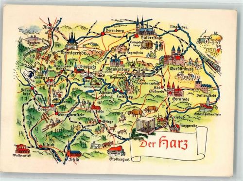 Blankenburg Der Harz Landkarte