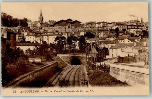 Angouleme Blick zum Eisenbahntunnel