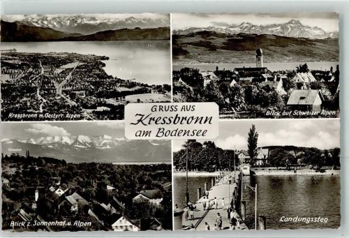 Kressbronn Kirche Maria Hilfe der Christen Schweizer- und Österreichische Alpen Landungsteg