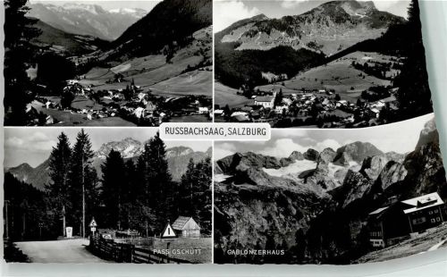 Rußbachsaag 1963 Pfarrkirche zum Heiligen Kreuz Pass Gschütt Gablonzer Haus