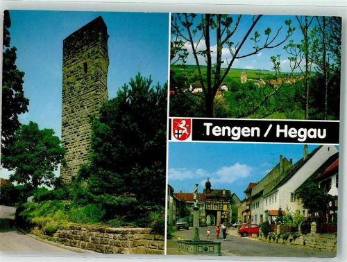 Tengen 1994 Hinterburg Brunnen und Altstadttor