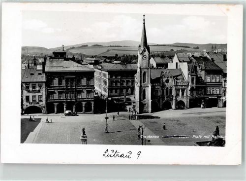 Trutnov Rathaus Adolf Hitler Platz Zensur Fliegeraufnahme