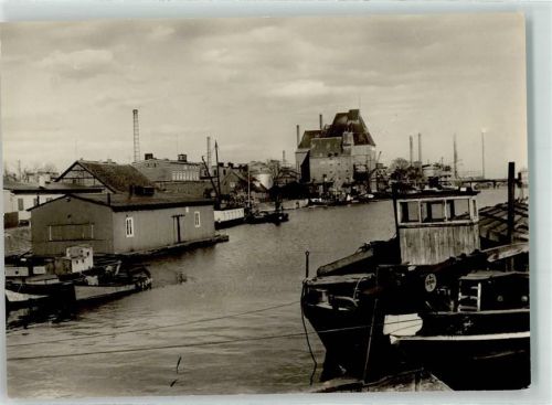 Wittenberge Hafen Binnenschiff