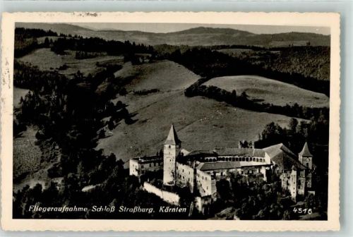 Straßburg-Stadt Fliegeraufnahme Schloss Straßburg