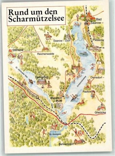 Bad Saarow Landkarte Scharrmützelsee