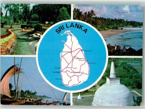 Colombo Umgebung Strand Meer Palmen Schiff Segel Garten Park Blumen