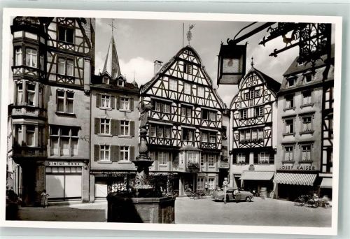 Bernkastel Marktplatz Apotheke Oldtimer Fahrrad