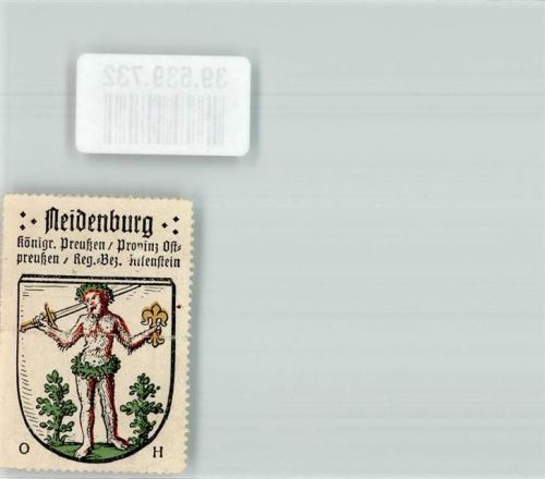 Neidenburg Wappen Neidenburg Königreich Preußen Prov. Ostpreußen