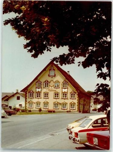 Altusried Gasthaus Zum Bären Ort handschriftlich Foto Original aus Archiv eines Ansichtskartenverlags