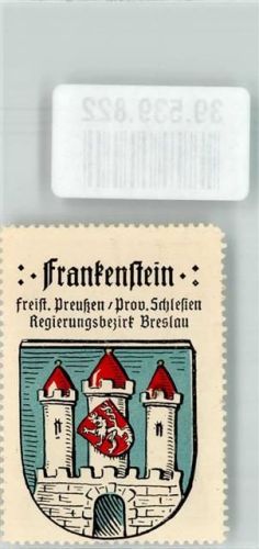 Frankenstein Wappen Frankenstein Freist. Preußen Prov. Schlesien