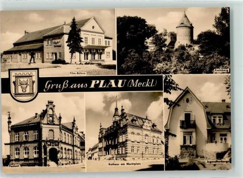 Plau Film Bühne Amtsberg Postamt Rathaus Marktplatz Jugendherberge