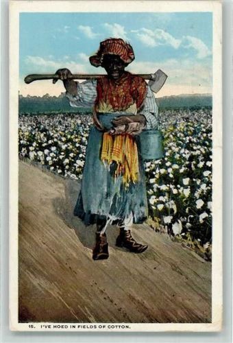 1922 Baumwollplantage Frau