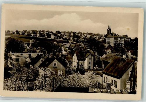 Niederwürschnitz 1953 mit St. Johanneskirche