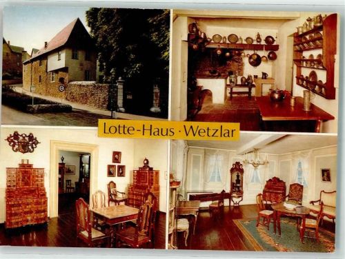 Wetzlar Lotte Haus Städtisches Museum Zimmer Möbel Tisch Stuhl Regal Wandbild