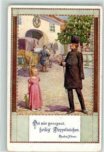 sign. Kuderna Sei mir gesegnet heilig Doppelzeichen Ostmark Bund deutscher Österreicher Karte Nr. 129