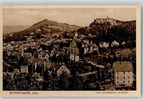 Blankenburg 1928 mit Schloss Blankenburg