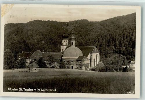 Münstertal Bahnpost Frankfurt Basel Zug 981 23.3.31 Kloster St. Trudpert