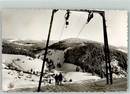 Muggenbrunn Ski Lift Winter Schnee Foto AK
