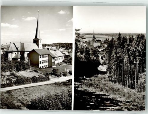 Hendungen mit Kirche St. Alban und Landschule