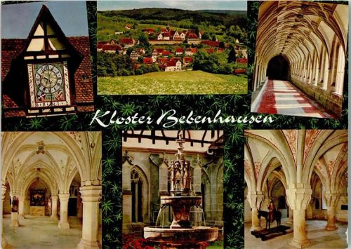 Bebenhausen Ehemaliges Cistercienserkloster Turmuhr Kreuzgang Brunnen Reiterstatue