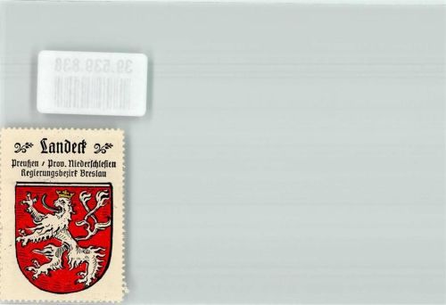 Bad Landeck Wappen Landeck Preußen Prov. Niederschlesien