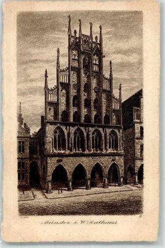 Münster 1914 Rathaus