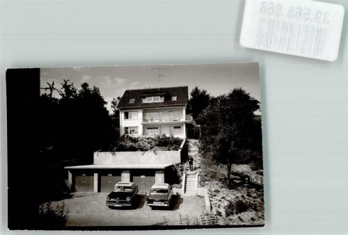 Überlingen Foto Original aus Archiv eines Ansichtskartenverlags Gasthaus Grüner Baum Auto Oldtimer Ort handschriftlich
