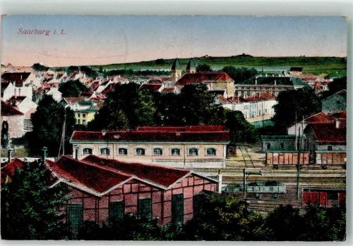 Sarrebourg 1918 Bahnhof Eisenbahn Feldpost WK I