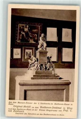 Bonn Original-Modell zu dem Beethoven-Denkmal in Wien v. Prof. C. von Zumbusch Beethovenhaus