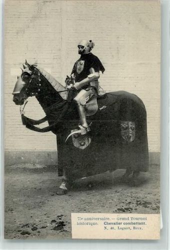 Brüssel 75 Anniversaire Grand Tournoi historique Chevalier combattant