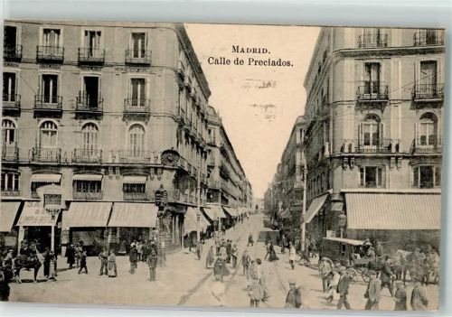 Madrid 1923 Straße Calle de Preciados Handlung Kutsche