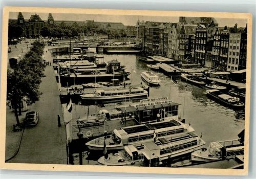 1001 Amsterdam - Reederij Plas Damrak Rundfahrtenboot Oldtimer