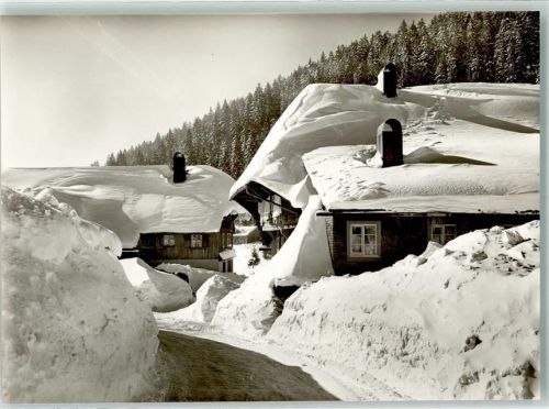Menzenschwand Tief verschneite Schwarzwaldhäuser Fotograf Berger