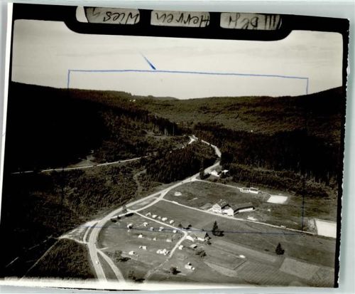 Herrenwies Fliegeraufnahme Ort handschriftlich Foto Original aus Archiv eines Ansichtskartenverlags