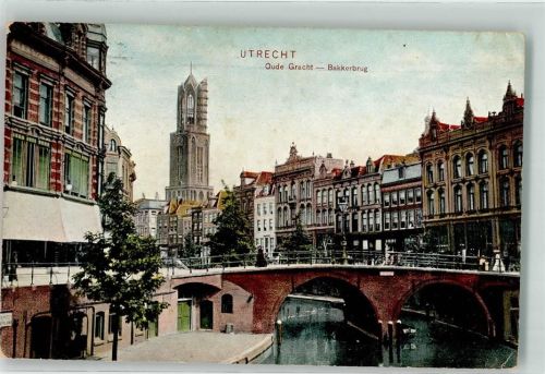 Utrecht 1906 Oude Gracht Bakkerbrug