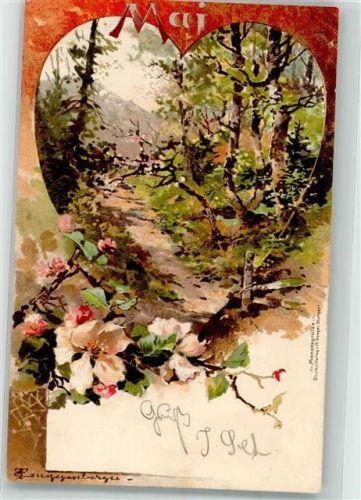 1902 Mai Monatsgrüße Serie II. Verlag M. Seeger