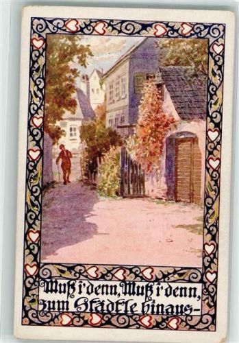 Muss i denn muss i denn zum Städtle hinaus Bund der Deutschen in Niederösterreich Karte Nr. 100