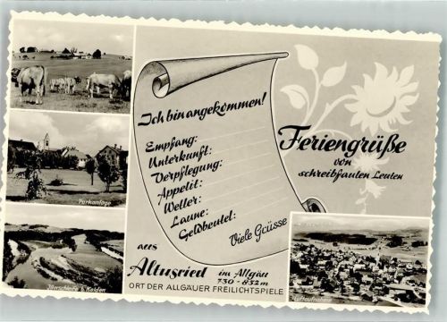 Altusried Kühe Park Illerschleife Fliegeraufnahme