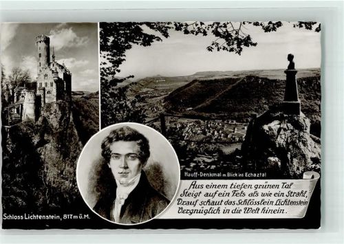 Lichtenstein Hauff-Denkmal Echaztal Schloss