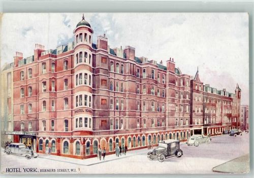Madison 1936 Hotel York Lithographie