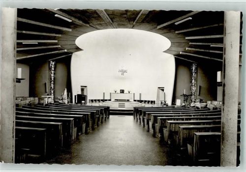 Edingen-Neckarhausen Katholische Kirche Inneres Altar Kreuz Foto AK