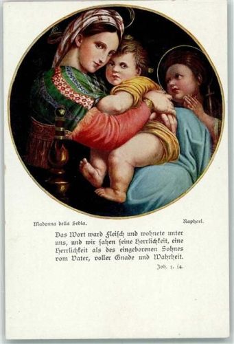Bielefeld Pfennigverein in Bethel Religion Madonna della Sedia
